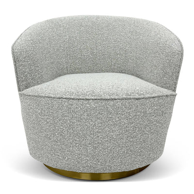 Lounge Chair - Silver Grey Boucle