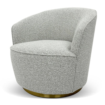 Lounge Chair - Silver Grey Boucle