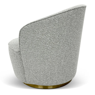 Lounge Chair - Silver Grey Boucle