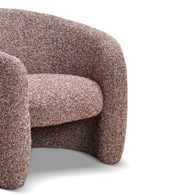 Armchair - Rustic Brown Boucle