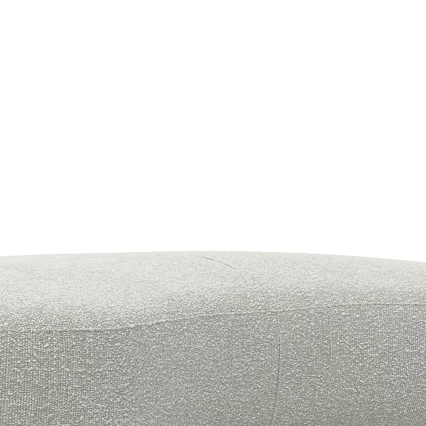 1.8m Long Ottoman - Pearl Grey Boucle