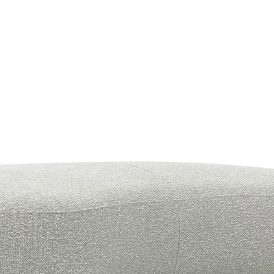 1.8m Long Ottoman - Pearl Grey Boucle