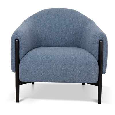 Fabric Armchair - Dark Grey Blue