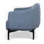 Fabric Armchair - Dark Grey Blue