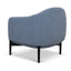 Fabric Armchair - Dark Grey Blue