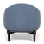 Fabric Armchair - Dark Grey Blue