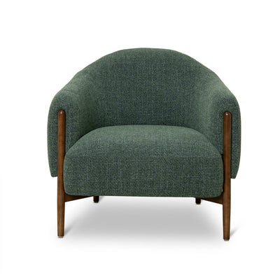 Fabric Armchair - Moss Green