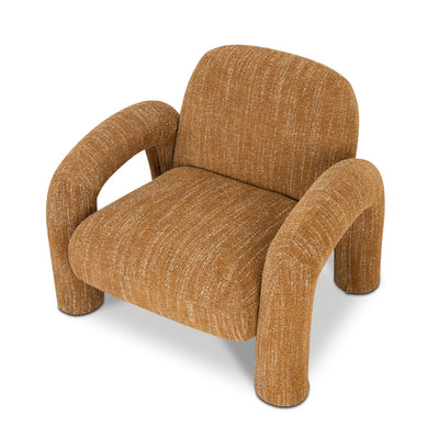 Fabric Armchair - Ginger Brown