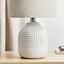 Maze Modern Ceramic Table Lamp White