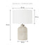Shiloh Table Lamp Sandstone