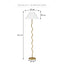 Lulu Squiggle Floor Lamp Gold