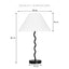Lulu Squiggle Table Lamp Black (Set of 2)