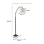 Astrid Hanging Floor Lamp Black