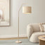 Astrid Hanging Ribbed Floor Lamp Oat