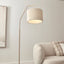 Astrid Hanging Ribbed Floor Lamp Oat
