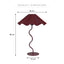 Lola Table Lamp Cabernet