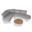 2pcs Outdoor Corner Lounge Set - Light Brown