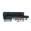2pcs Outdoor Corner Lounge Set - Royal Dark Grey