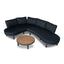 2pcs Outdoor Corner Lounge Set - Royal Dark Grey