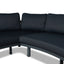 2pcs Outdoor Corner Lounge Set - Royal Dark Grey