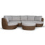 2pcs Outdoor Corner Lounge Set - Light Brown