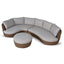 2pcs Outdoor Corner Lounge Set - Light Brown