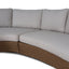 2pcs Outdoor Corner Lounge Set - Light Brown