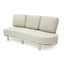 6 Seater Outdoor Corner Set - Cream White