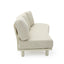 6 Seater Outdoor Corner Set - Cream White