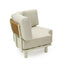 6 Seater Outdoor Corner Set - Cream White