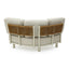6 Seater Outdoor Corner Set - Cream White