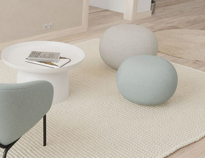 Ronde Pouf in Sky Blue - Small