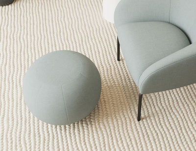 Ronde Pouf in Sky Blue - Small