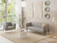 Belle 2.5 Seater Sofa - Cloud Grey - Brushed Matt Bronze Legs