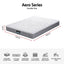 Giselle Bedding Double Mattress 23cm Pocket Spring Mattress with Adjustable Firmness Reversible Foam Layer for Medium Firm & Firm Support Motion Isolation Bedroom Bed