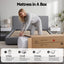 Giselle Bedding King Mattress 23cm Pocket Spring Mattress with Adjustable Firmness Reversible Foam Layer for Medium Firm & Firm Support Motion Isolation Bedroom Bed