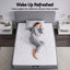 Giselle Bedding King Single Mattress 23cm Pocket Spring Mattress with Adjustable Firmness Reversible Foam Layer for Medium Firm & Firm Support Motion Isolation Bedroom Bed