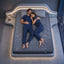 Levitex Double Mattress 25 cm Hybrid Pocket Spring with 4cm Egg Crate Foam for Deep Sleep Bamboo Charcoal Fabric