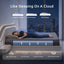 Levitex Double Mattress 25 cm Hybrid Pocket Spring with 4cm Egg Crate Foam for Deep Sleep Bamboo Charcoal Fabric