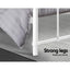 Artiss Bed Frame Metal Bed Frame LEO - Queen (White)