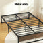 Bed Frame Metal Frame Double Size Bed Base 2 Drawers OSLO