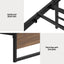 Bed Frame Metal Frame Double Size Bed Base 2 Drawers OSLO