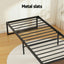 Bed Frame Metal Frame King Single Bed Base 2 Drawers OSLO