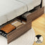 Bed Frame Metal Frame Queen Size Bed Base 2 Drawers OSLO