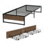 Bed Frame Metal Frame Single Bed Base 2 Drawers OSLO