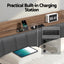 Metal Bed Frame Double Size with 2-Tier Hidden Storage with Charging Station