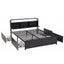 Artiss King Metal Bed Frame 4 Drawers Hidden Storage Headboard HEDY