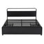 Artiss King Metal Bed Frame 4 Drawers Hidden Storage Headboard HEDY