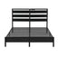 Bed Frame Double Size LED Metal Bed Base with Charging Station