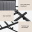Bed Frame Double LED Metal Trundle Daybed with Charging Station TURN